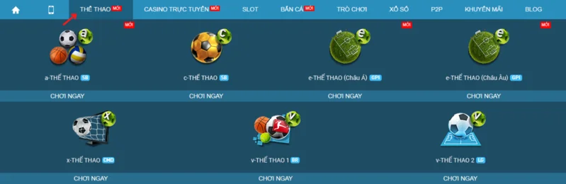 Chọn game cá cược quần vợt W88