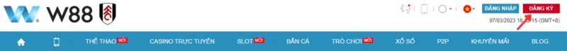 Truy cập vào nhà cái W88